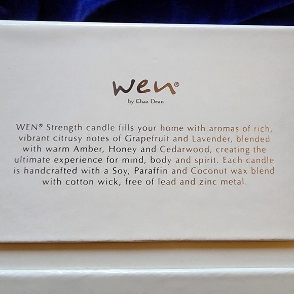 Brand new Wen "Strength" soy candle 22 oz - Picture 7 of 8